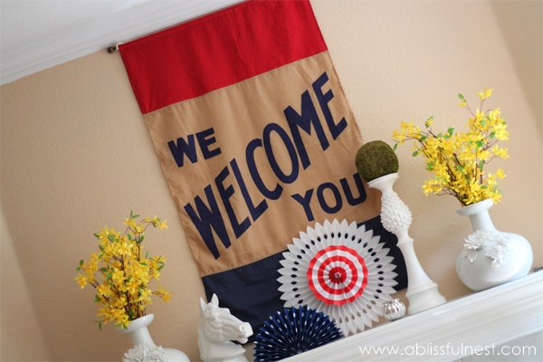 4th Of July Patriotic Mantel
