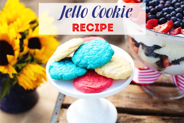 Colorful Jello Cookies Recipe