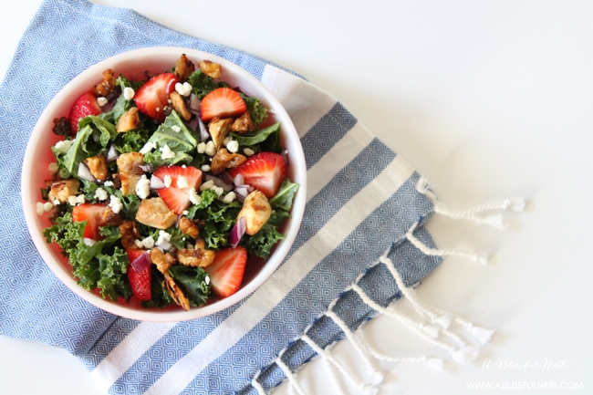 Strawberry-Kale-Salad-A-Blissful-Nest 