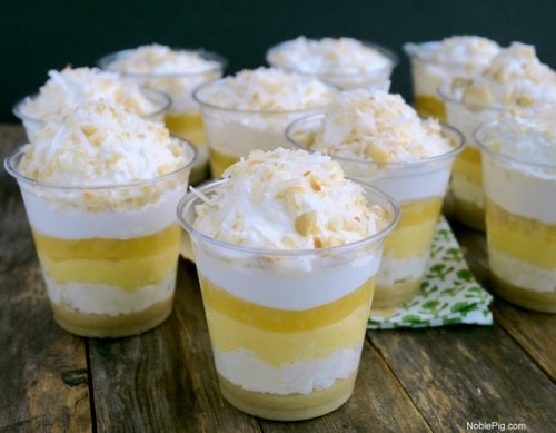 No Bake Hawaiian Dream Desserts Cups