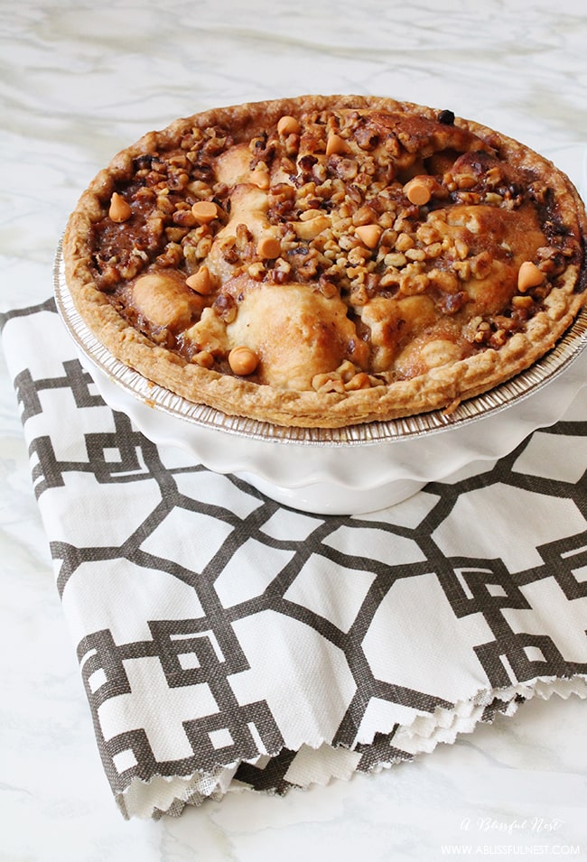 We've got a twist on the classic pumpkin pie recipe with butterscotch chips and apples - YUM!