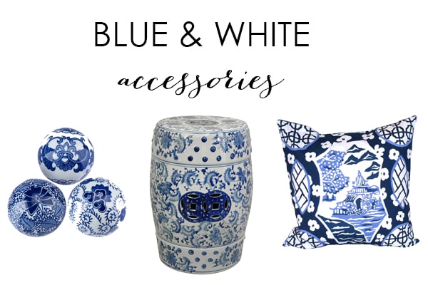 My Favorite Blue and White Accessories