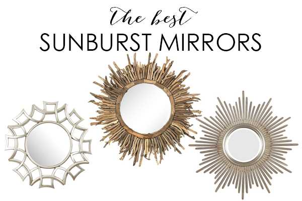 The best sunburst mirrors hand selected by A Blissful Nest