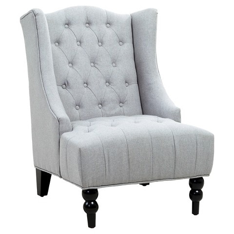 Adore the tufting on this accent chair! 25 of the best affordable accent chairs on ablisfulnest.com