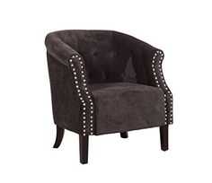 Adore the nailheads on this accent chair! 25 of the best affordable accent chairs on ablisfulnest.com