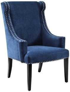 Adore the nailheads on this accent chair! 25 of the best affordable accent chairs on ablisfulnest.com