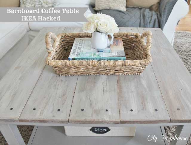IKEA Hack Barnboard Coffee Table