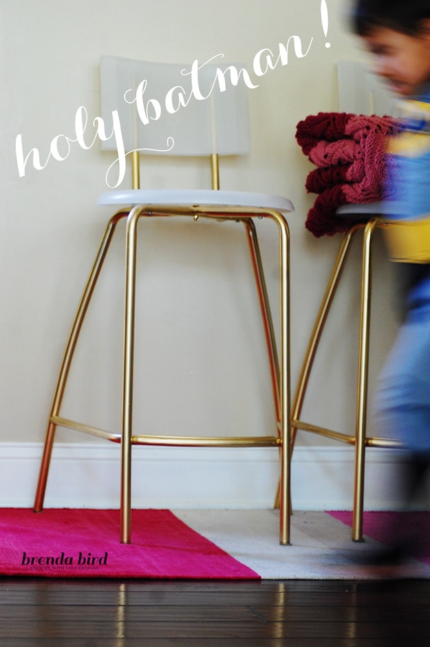 IKEA Hacks Glammed Up Stools 