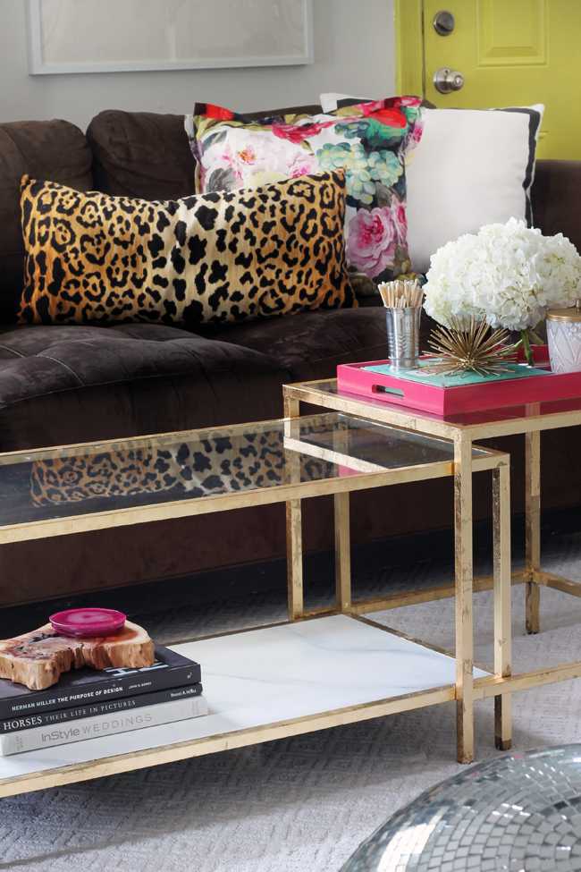 IKEA Hack Gold Leaf Tables