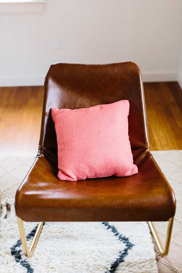 IKEA Hack Leather Lounge Chair