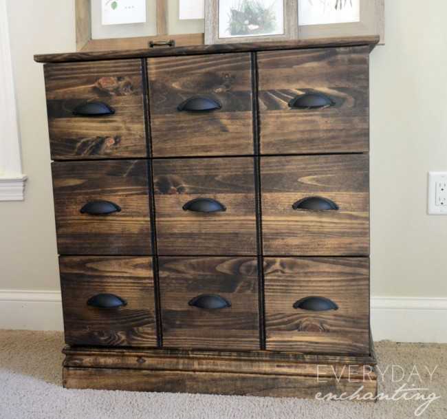 IKEA Hack Tarva Dresser into Apothecary Console