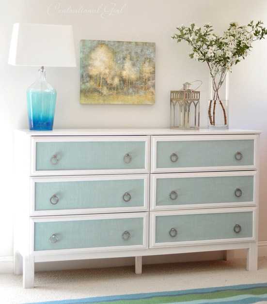 IKEA Hack Textured Panel Dresser
