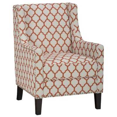 Adore the pattern on this accent chair! 25 of the best affordable accent chairs on ablisfulnest.com