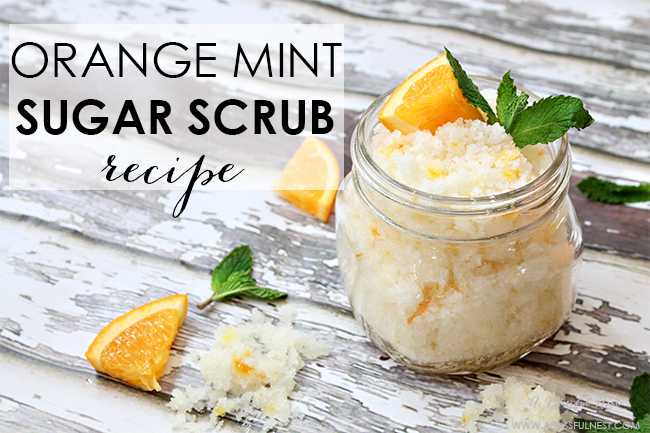 Orange Mint Sugar Scrub Recipe