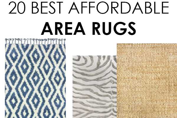 We've got 20 of the best area rugs for you to choose from! If you are looking for the perfect neutral rug or even one with a pop of color we have you covered on ablisfulnest.com