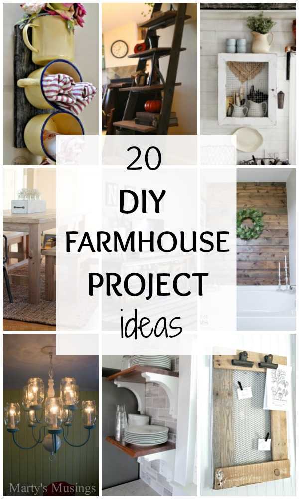 Love farmhouse style?? Then we have THE BEST Farmhouse DIY Tutorials for you! 20 DIY Farmhouse Project Ideas via A Blissful Nest. http//:ablisfulnest.com