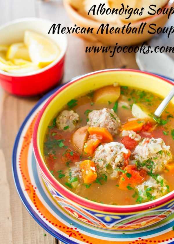 Albondigas Mexican Meatball Soup, Cinco De Mayo Food and Drink Ideas 
