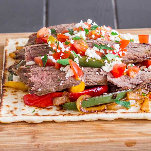 Flank Steak Tostadas, Cinfo De Mayo Food and Drinks