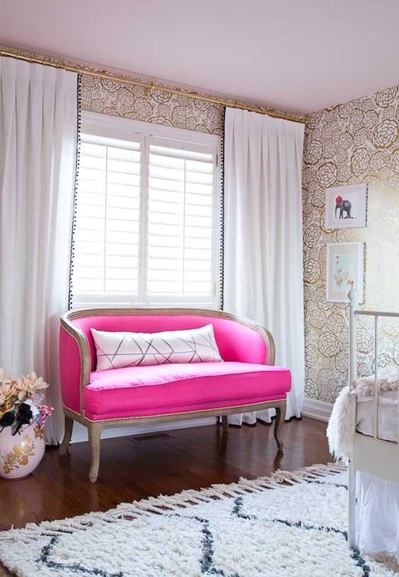 Do you love hot pink but don’t know how to add it into your home decor? We’ve got design tips just for you on hot to use hot pink in your home and paint colors to choose from. Check out A Blissful Nest for more details. https://ablisfulnest.com/ #designtips #interiordesign #pinkroom #paintcolor 