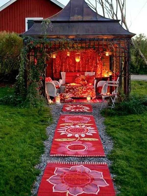 Boho Outdoor She Shed via Good to Grow, The Best She Sheds 