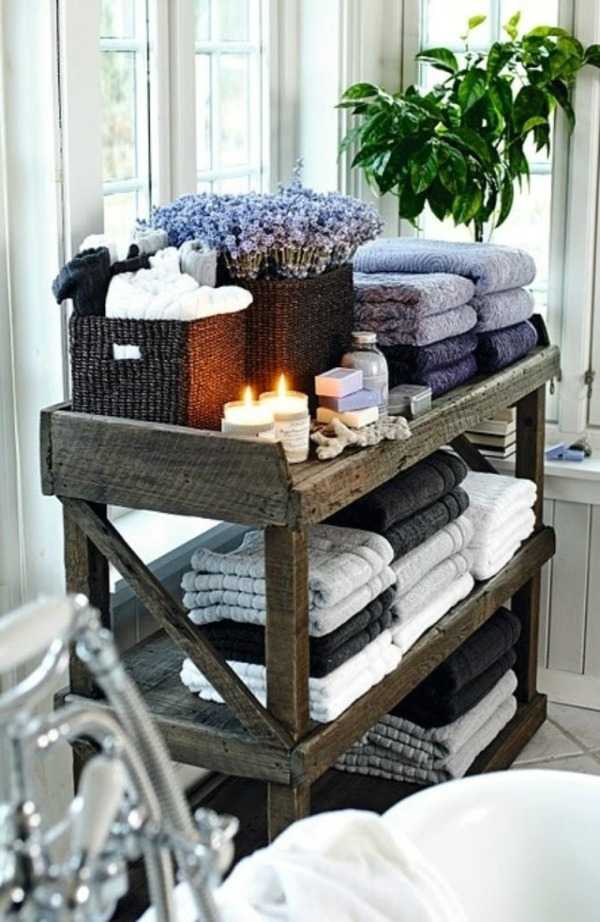 DIY Small Open Shelf, 20 Amazing Pallet Projects via A Blissful Nest