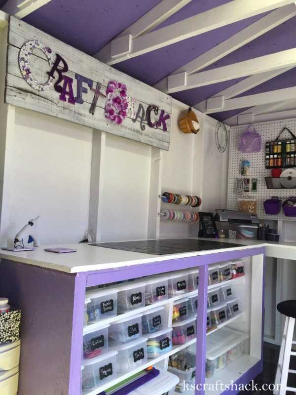 Ks Cradft Shack Shed, The Best She Sheds via A Blissful Nest