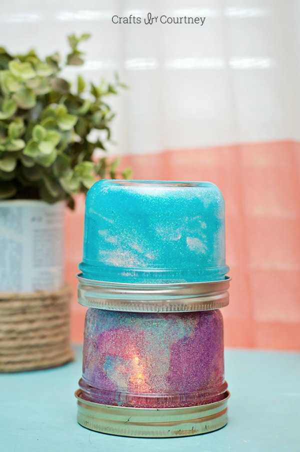 Mason Jar Nightlights, 20 Ways to Use Mason Jars via A Blissful Nest