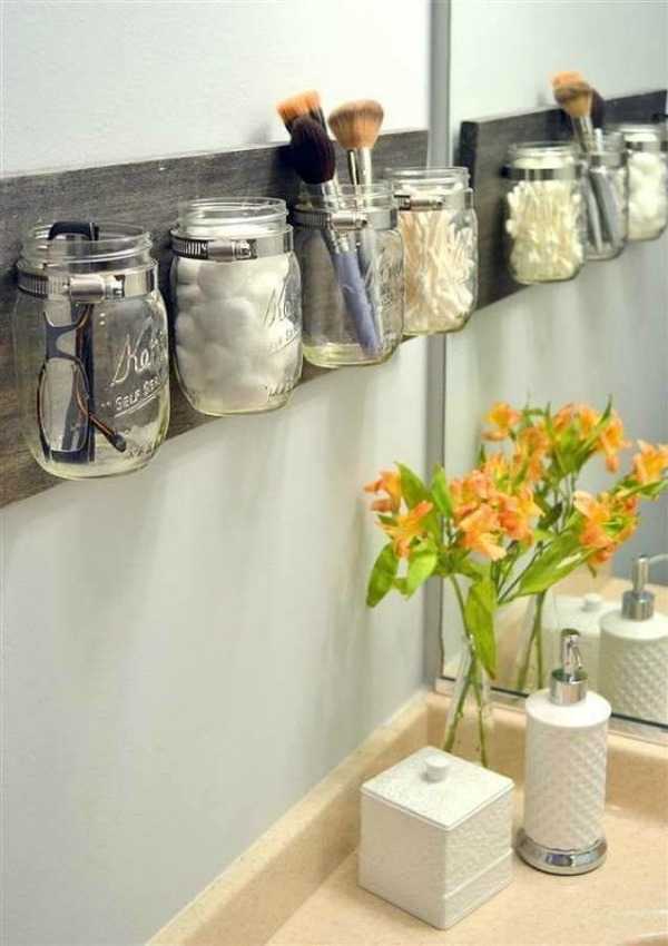 Mason Jar Organizer, 20 Ways to Use Mason Jars 