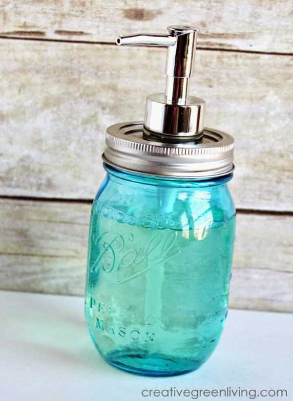 Mason Jar Soap Pump, 20 Ways to Use Mason Jars