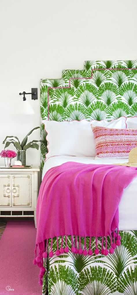 Do you love hot pink but don’t know how to add it into your home decor? We’ve got design tips just for you on hot to use hot pink in your home and paint colors to choose from. Check out A Blissful Nest for more details. https://ablisfulnest.com/ #designtips #interiordesign #pinkroom #paintcolor 