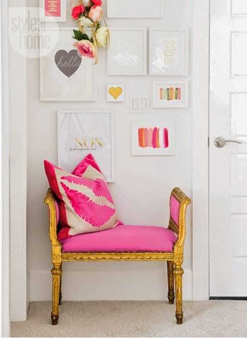 Do you love hot pink but don’t know how to add it into your home decor? We’ve got design tips just for you on hot to use hot pink in your home and paint colors to choose from. Check out A Blissful Nest for more details. https://ablisfulnest.com/ #designtips #interiordesign #pinkroom #paintcolor 