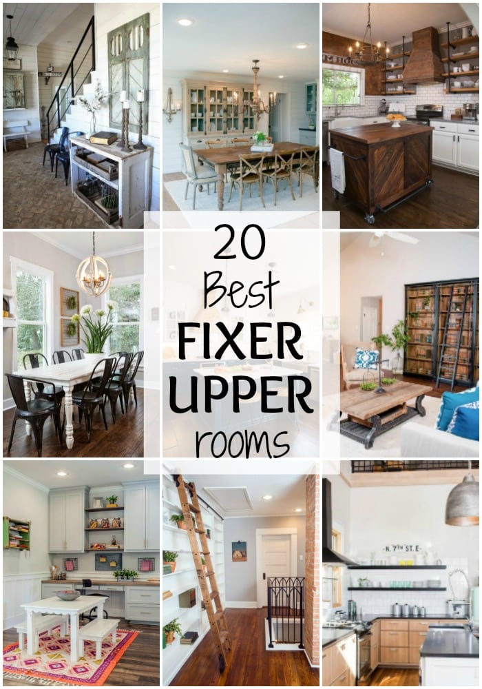 20 Best Fixer Upper Rooms via A Blissful Nest