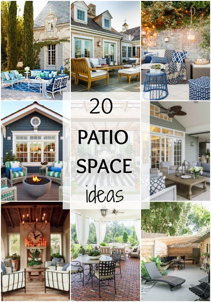 20 Patio Space Ideas via A Blissful Nest