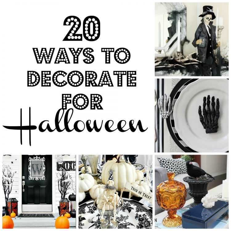 Get 20 tips on how to decorate for Halloween from some of the top home bloggers! These tips are amazing! https://ablisfulnest.com/ #halloweendecor #halloweendecorating