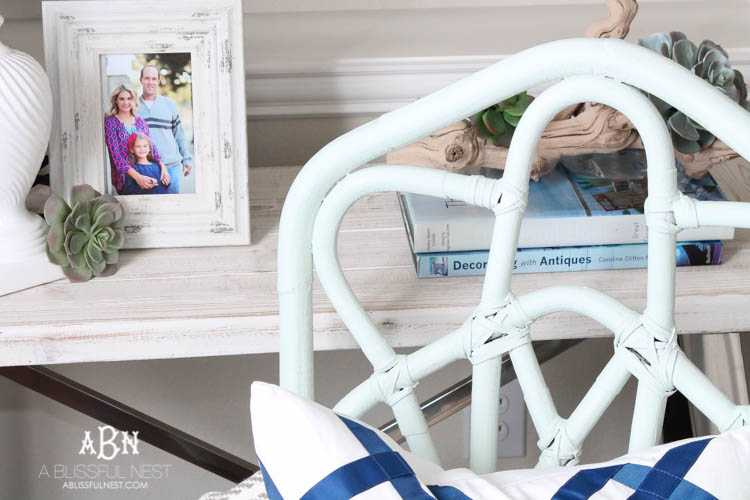 Get these simple and easy steps for this gorgeous chalk furniture paint tutorial from A Blissful Nest. An amazing transformation on a flea market piece! https://ablisfulnest.com/ #chalkpaint #chalkfurniturepaint 