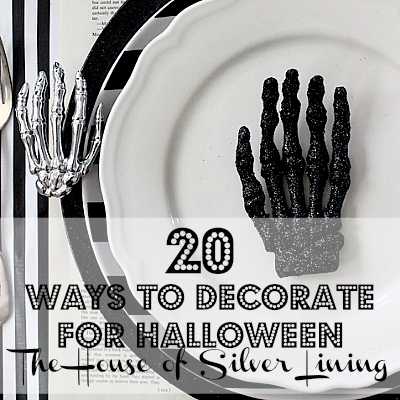 Get 20 tips on how to decorate for Halloween from some of the top home bloggers! These tips are amazing! https://ablisfulnest.com/ #halloweendecor #halloweendecorating