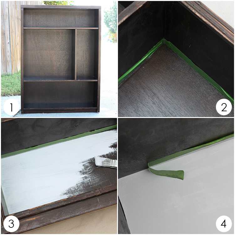 Got an old bookcase that needs to be updated? Checkout how this bookcase went from boring to fabulous with just a few easy steps! See more on https://ablisfulnest.com/ #bookcasemakeover #diybookcase #chalkfurniturepaint
