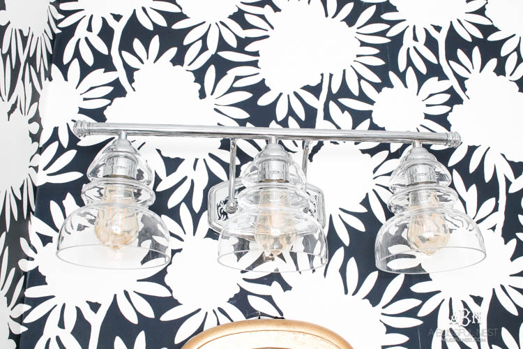 This is such a huge transformation on this bathroom with not many updates. Checkout how with a few simple changes you can get a wow factor bathroom remodel. See more on https://ablisfulnest.com/ #bathroomremodel #bathroommakeover #ad #deltafaucet