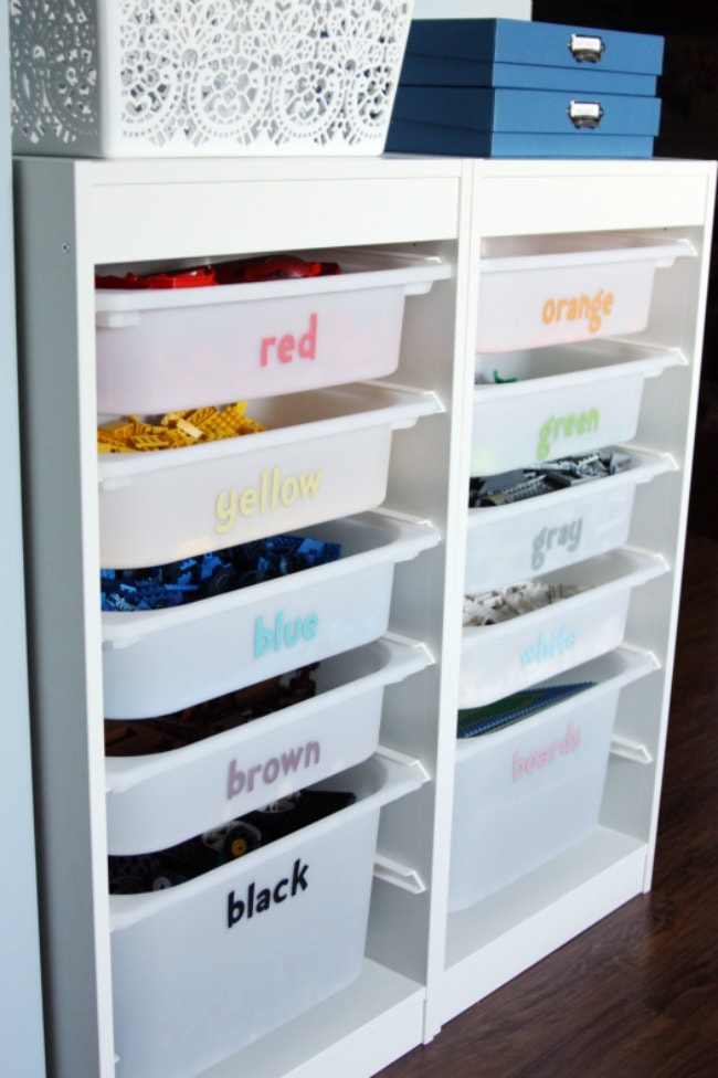 IHeart Organizing, Playroom Organization Ideas via A Blissful Nest