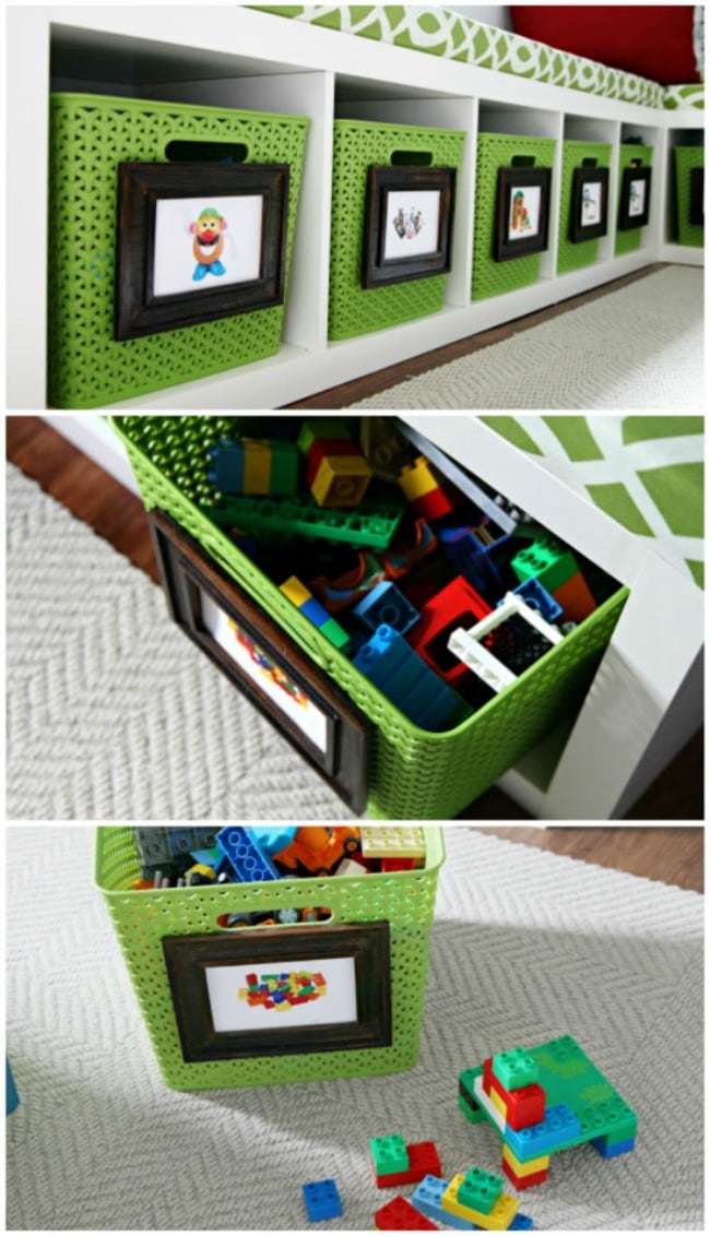 IHeart Organizing, Playroom Organization Ideas via A Blissful Nest