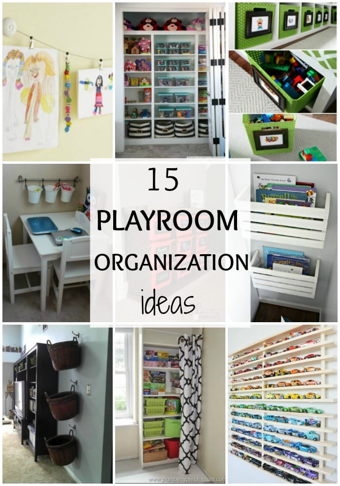 Playroom Organization Ideas via A Blissful Nest