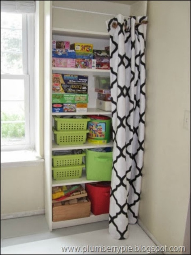 Plumberry Pie, Playroom Organization Ideas via A Blissful Nest