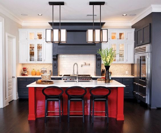 Do you love the color red but don’t know how to add it into your home decor? We’ve got design tips just for you on how to use red in your home and paint colors to choose from. Check out A Blissful Nest for more details. https://ablisfulnest.com/ #designtips #interiordesign #reddecor #paintcolor #redpaintcolor