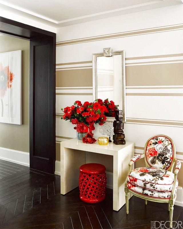 Do you love the color red but don’t know how to add it into your home decor? We’ve got design tips just for you on how to use red in your home and paint colors to choose from. Check out A Blissful Nest for more details. https://ablisfulnest.com/ #designtips #interiordesign #reddecor #paintcolor #redpaintcolor