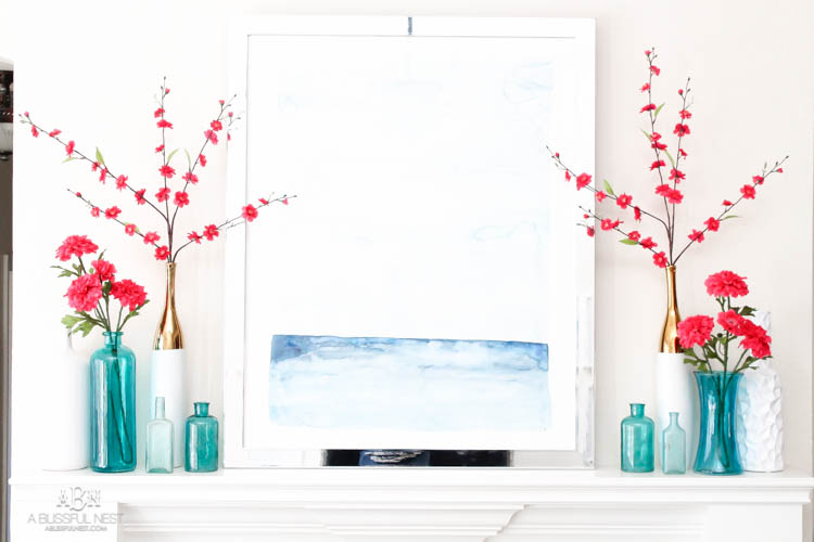 It's time to redecorate for spring! Love this fresh and inviting spring living room! See more on https://ablisfulnest.com/ #springdecorating #livingroom