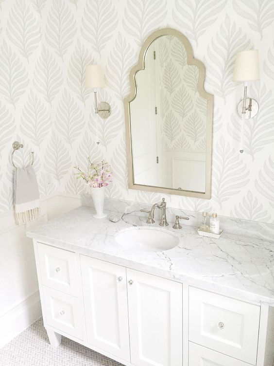These bathroom design ideas are just gorgeous and inspiring! Making sure to bookmark these for later! See more on https://ablisfulnest.com/ #bathroom #bathroomideas #bathroomdecor