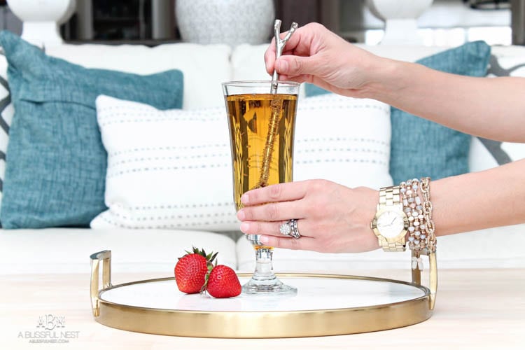This is such a delicious beer cocktail recipe! Love the mix of strawberries and lime. See more on https://ablisfulnest.com/ #ad #totalwine #cocktailrecipe