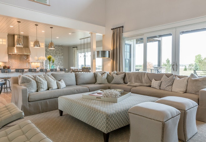 Create a family friendly living room that is still stylish yet kid friendly, head over to https://ablisfulnest.com/ for all the tips! #interiors #livingrooms #kidspaces