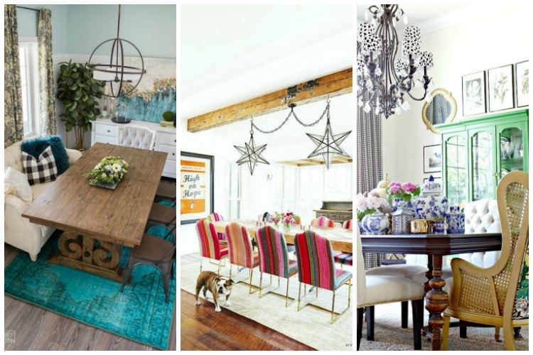 Gorgeous dining room ideas with color for a designer look and unique design ideas! see more on https://ablisfulnest.com/