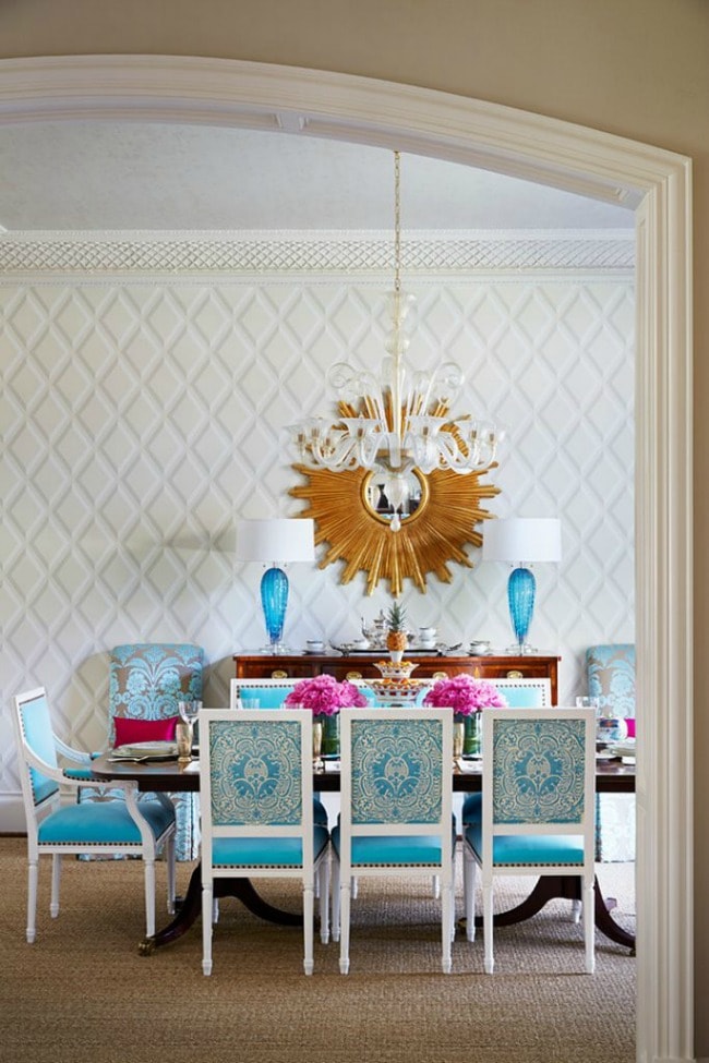 Gorgeous dining room ideas with color for a designer look and unique design ideas! see more on https://ablisfulnest.com/